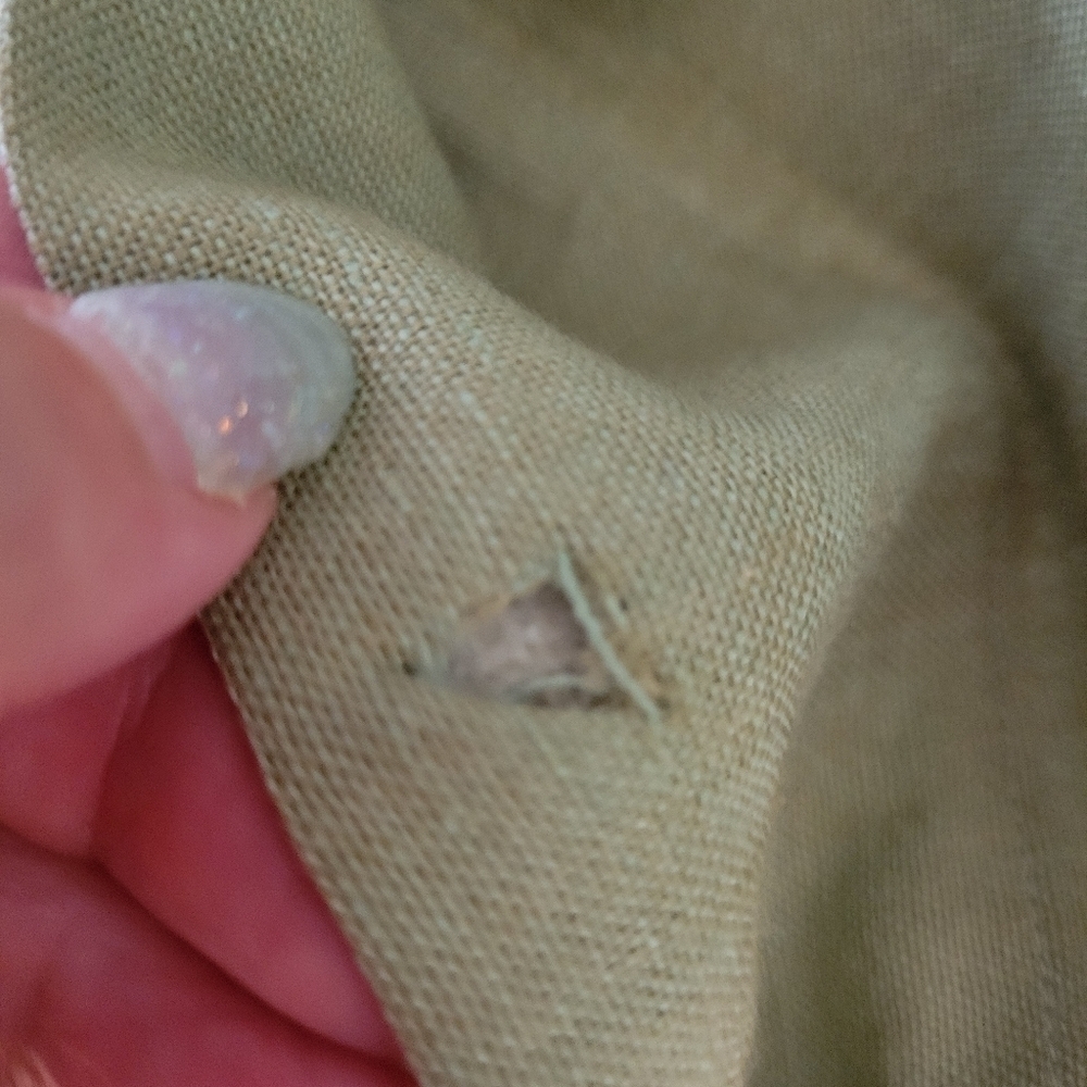 Coldwater Creek Green Linen Blazer Jacket Size 2X - Picture 3 of 4